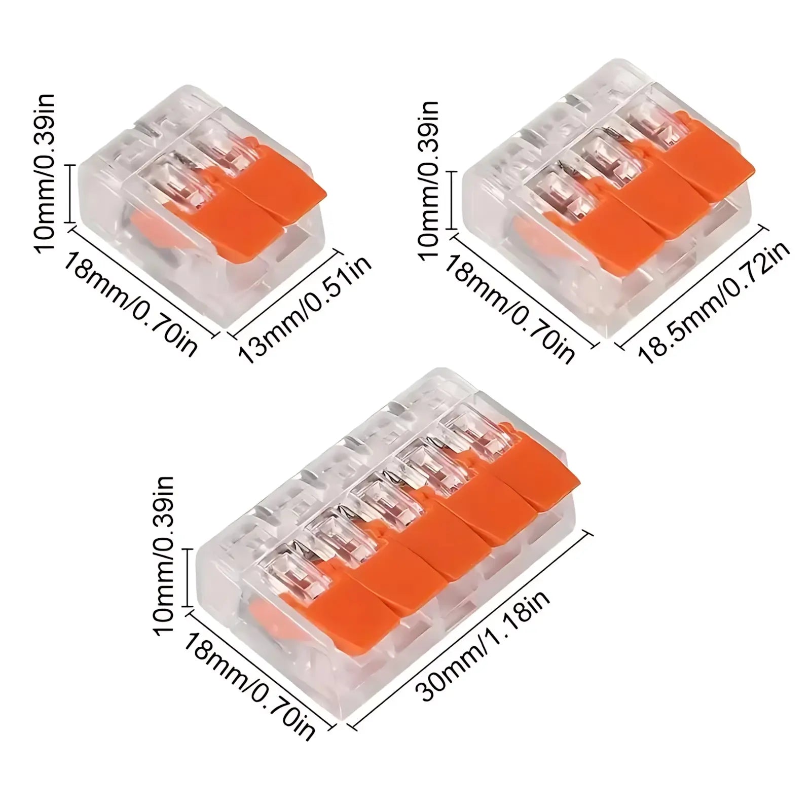 Electrical Quick Connectors, Durable Reliable 2/3/5-Port Wire Nut Connectors, Wire Connection Kit for Home & Office, DIY Home Improvement, Electrical Repair, Home Renovation, Household Wiring, Easy Install for Beginners
