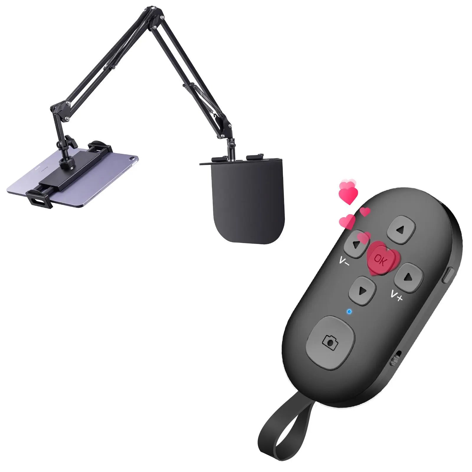 SEANCHEER R1 TikTok Scrolling Remote – Bluetooth Page Turner, Camera Shutter & Video Recording Controller with USB-C Charging