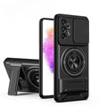 Rotating Ring Phone Case, Compatible with Samsung 25/24/23/22/21 Ultra, High-End Design, Practical Stand Case, TPU+PC Armor Shell, with Camera Protector, Unisex, Military-Grade Protective Case
