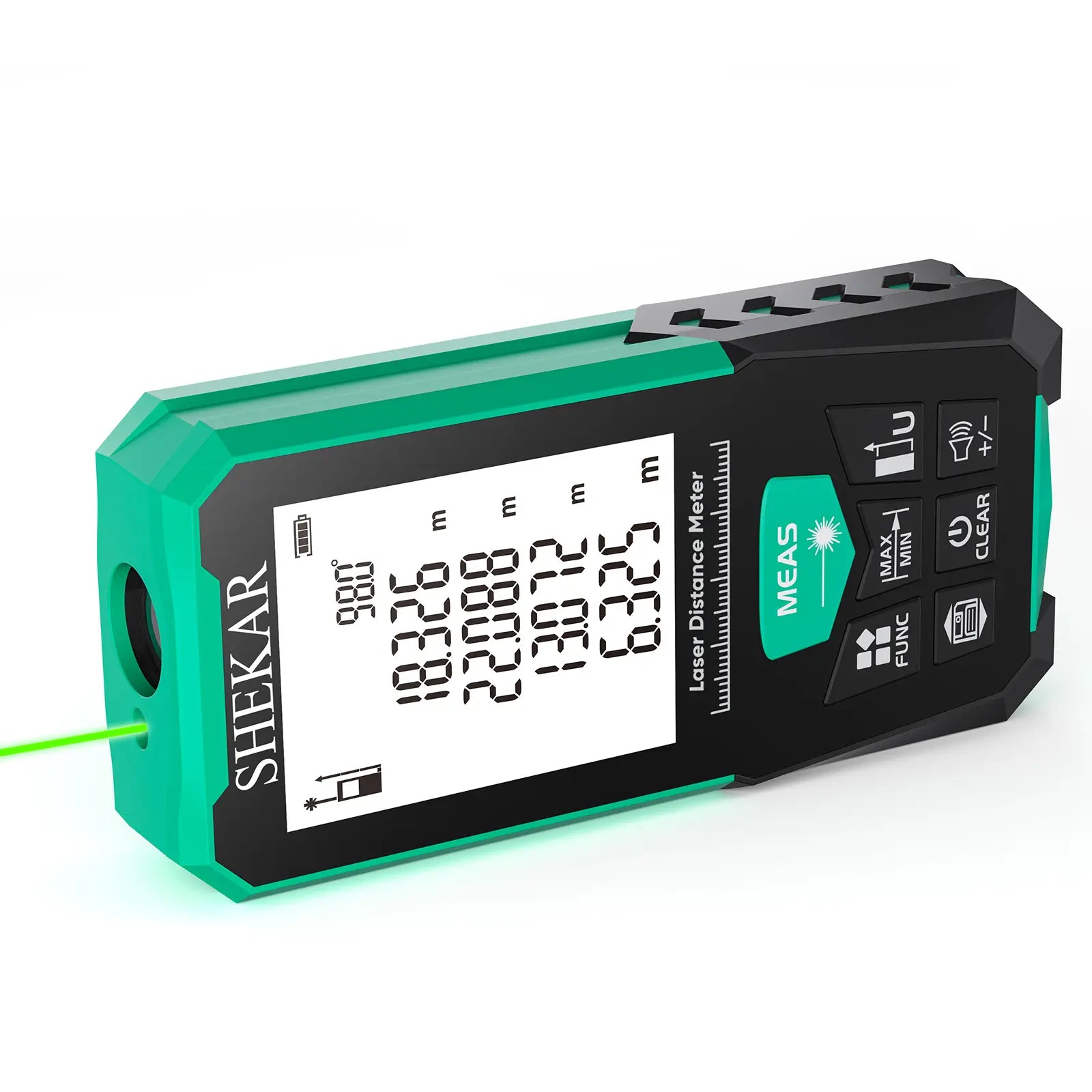 SHEKAR 328ft Digital Laser Distance Measure with Angle Sensor, Area & Volume Calculator