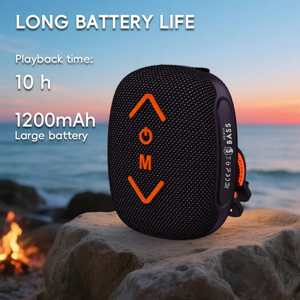 Bass-17 Wireless Cycling Speaker | Powerful 7W Stereo Sound, Deep Bass, IPX5 Waterproof & 10-Hour Battery Life