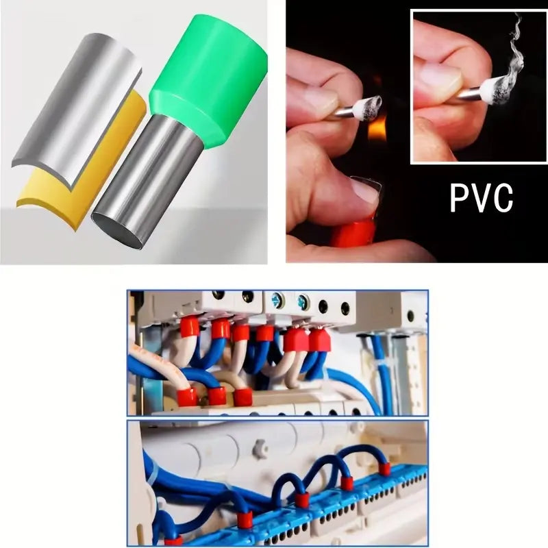 1900PCS Wire Connector & Crimping Tool Kit – HSC8 6-4A Crimper with Insulated Terminal Assortment