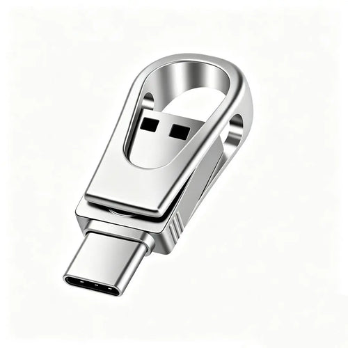 3-in-1 USB Flash Drive – OTG Type-C Dual Interface, High-Speed Storage for Android, iPhone & Computers