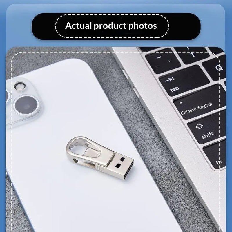 3-in-1 USB Flash Drive – OTG Type-C Dual Interface, High-Speed Storage for Android, iPhone & Computers