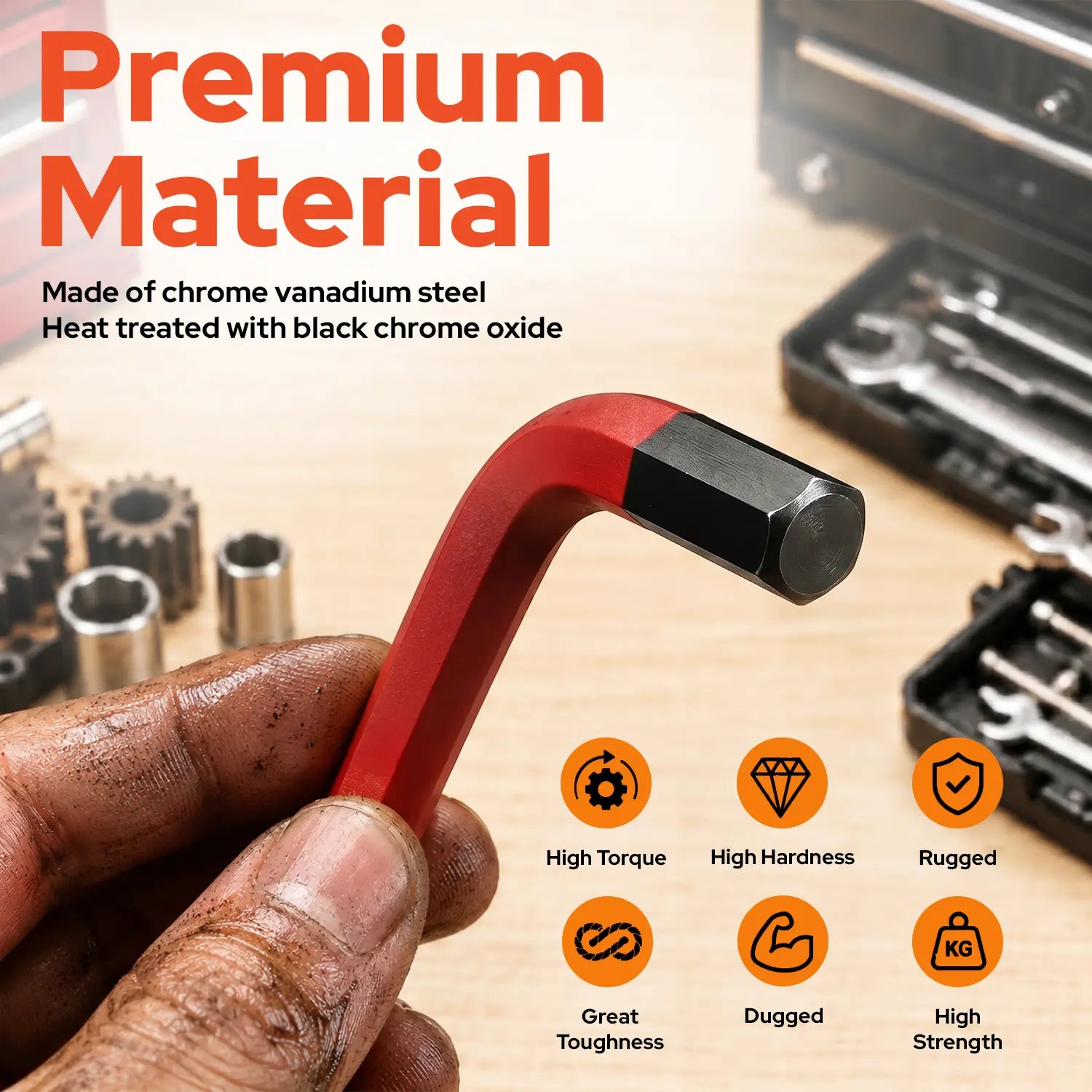 【Father'S Day Gift】Metoxa 27Pc Premium Color-Coded Ball End Hex Key Allen Wrench Set (Metric, SAE) with T-Handle Speed Wrench, Professional Hand Tool Set#Summervibes