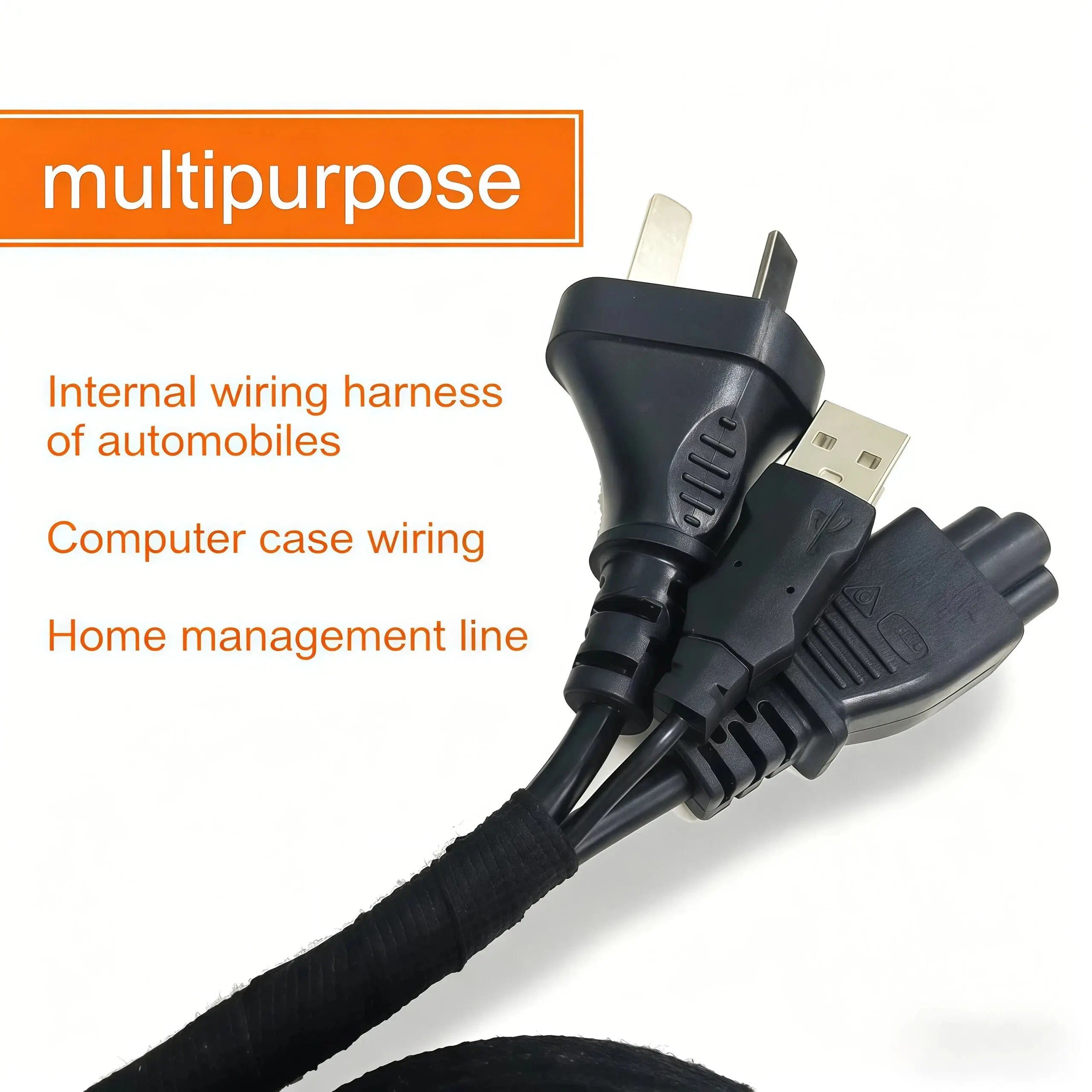 15 Meter Wire Harness Cloth Tape Adhesive Cloth Tape for Car Cable Noise Damping Heat-Resistant Flame Retardant Tape for Automotive Electrical Wrap Protection Insulation Cable Fixed